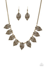 Load image into Gallery viewer, Leafy Lagoon - Brass - Spiffy Chick Jewelry
