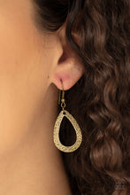 Load image into Gallery viewer, Teardrop Tempest - Brass - Spiffy Chick Jewelry
