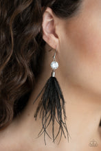 Load image into Gallery viewer, Feathered Flamboyance - Black - Spiffy Chick Jewelry
