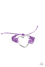 Load image into Gallery viewer, Playing With My HEARTSTRINGS - Purple - Spiffy Chick Jewelry
