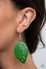 Load image into Gallery viewer, LEAF Em Hanging - Green - Spiffy Chick Jewelry
