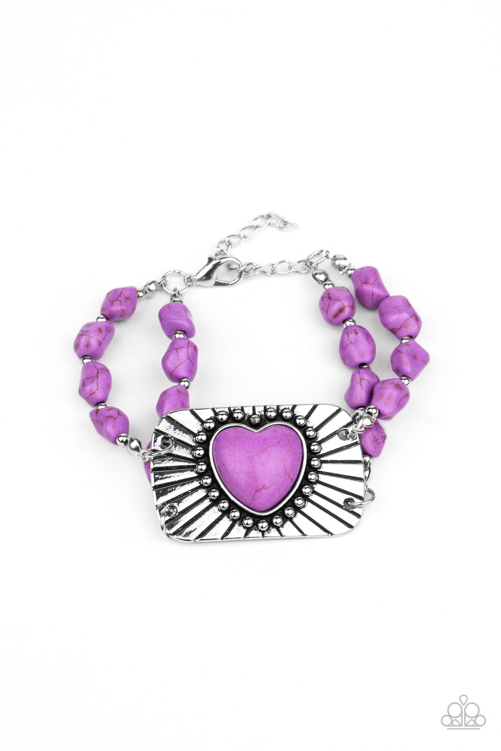 Sandstone Sweetheart - Purple - Spiffy Chick Jewelry