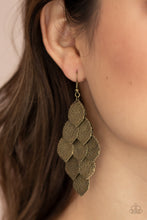 Load image into Gallery viewer, Loud and Leafy - Brass - Spiffy Chick Jewelry
