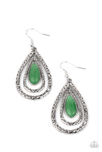 Load image into Gallery viewer, Teardrop Torrent - Green - Spiffy Chick Jewelry
