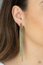 Load image into Gallery viewer, Radio Waves - Brass - Spiffy Chick Jewelry
